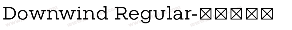 Downwind Regular字体转换